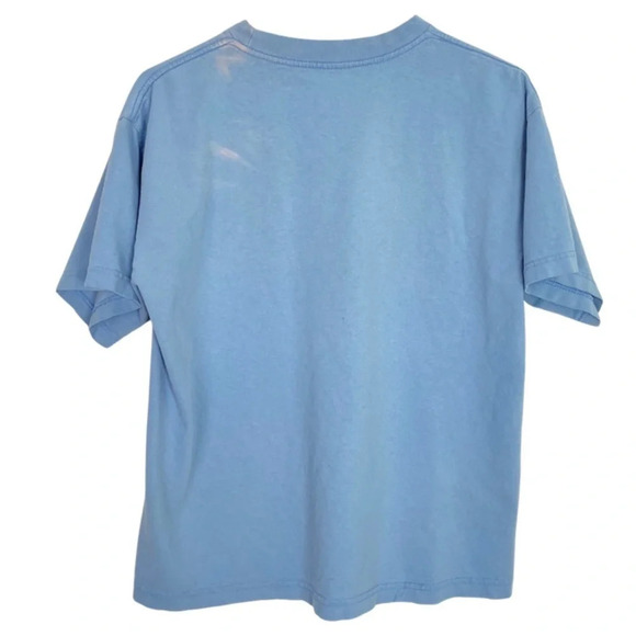 Vintage 90s Hilarious Gamer Tshirt Light Blue Unisex Size Medium Tee T-Shirt - Picture 2 of 12